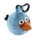 Angry Birds Stoff Plüsch Schlüsselanhänger Blau