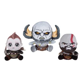 Stubbins Plüsch Videospiel Figuren Kratos, Atreus, Troll (God of War)