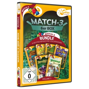 Match-3 6er Box Volume 1-6 = 36 Vollversionen, PC