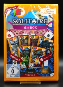 Solitaire 6er Box Volume 1+2+3 = 18 Vollversionen, PC