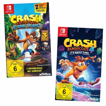 Crash Bandicoot N.Sane Trilogy + 4 It´s about Time, Switch