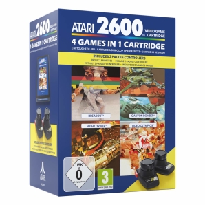 4 in 1 Game Cartridge and Paddle Pack (Atari 2600+...