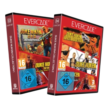 Blaze Evercade Catridge #033+#034 Duke Nukem Collection 1+2