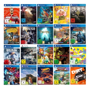 Sony PS4/PS5 Mix (mit Banderole/loser Disc)