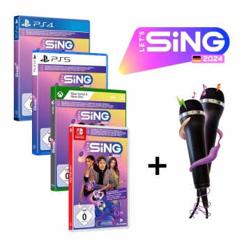 Lets Sing 2024 mit deutschen Hits inkl. 2x Mikrofon, PS4/PS5/Xbox/Switch