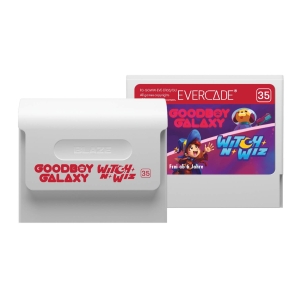 Blaze Evercade Cartridge #035+#036 Goodboy Galaxy/Witch n Wiz+Demons of Asteborg/Astebros
