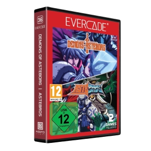 Blaze Evercade Cartridge #035+#036 Goodboy Galaxy/Witch n Wiz+Demons of Asteborg/Astebros