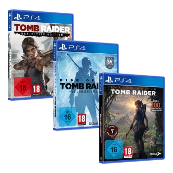 Tomb Raider: Definitive Edition + Rise of + Shadow of the Tomb Raider, Sony PS4