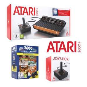 Atari 2600+ / 4 in 1 Game Cartridge / Paddle Pack / CX40+...