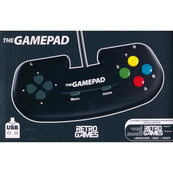 THEGAMEPAD (Black) für alle Retro Games - Konsolen + Windows / MAC / Linux