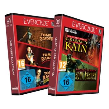 Blaze Evercade Cartridge #040+#041 Tomb Raider Collection 1 + Legacy of Kain Collection