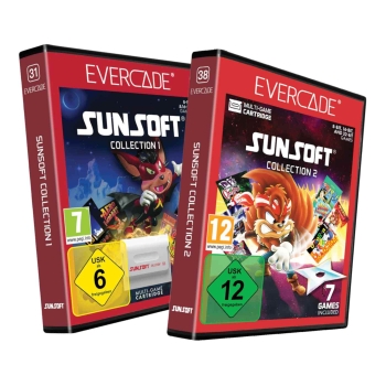 Blaze Evercade Cartridge #031+#038 Sunsoft Collection 1 und 2