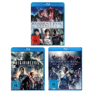 Resident Evil Animationsfilme zur Auswahl, Blu-ray