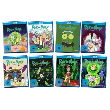 Rick and Morty Staffel 1-8 Bundle, Blu-ray