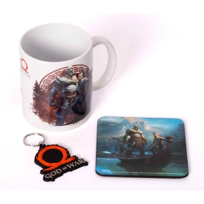 God of War Geschenkset (Tasse, Untersetzer &...