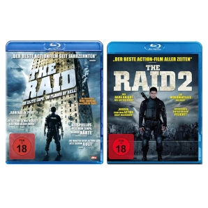 The Raid 1/2 zur Auswahl, Blu-ray
