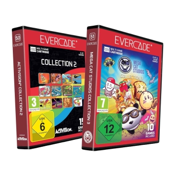 Blaze Evercade Catridge #050 + #051 Activision 2 + Mega Cat 3