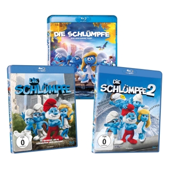 Die Schlümpfe 1+2+Das verlorene Dorf Bundle, Blu-ray