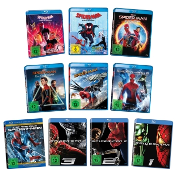 Spider-Man-Saga 10 Filme im Bundle, Blu-ray
