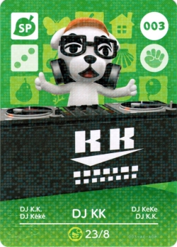 amiibo Animal Crossing Serie 1 Einzelkarte Nr. 003 ( DJ K.K.)