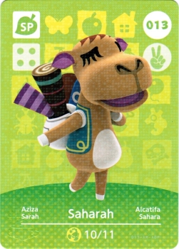 amiibo Animal Crossing Serie 1 Einzelkarte Nr. 013 (Aziza/Saharah)