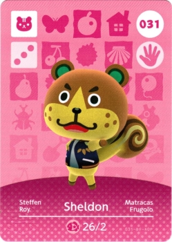 amiibo Animal Crossing Serie 1 Einzelkarte Nr. 031 (Steffen/Sheldon)