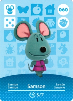 amiibo Animal Crossing Serie 1 Einzelkarte 060 (Samson)
