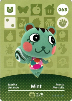 amiibo Animal Crossing Serie 1 Einzelkarte 063 (Marika/Mint)