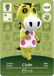 amiibo Animal Crossing Serie 1 Einzelkarte 068 (Tommi/Clyde)