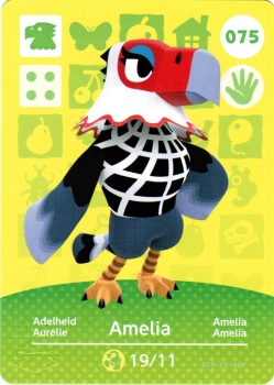 amiibo Animal Crossing Serie 1 Einzelkarte 075 (Adelheid/Amelia)