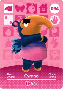 amiibo Animal Crossing Serie 1 Einzelkarte 094 (Theo/Cyrano)