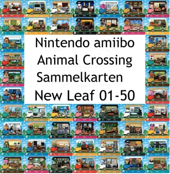 amiibo Animal Crossing Karten New Leaf Einzelkarten 01-50