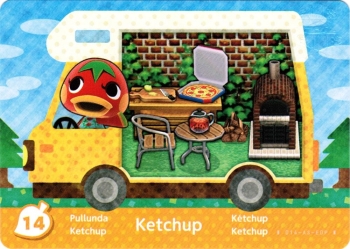 amiibo Animal Crossing New Leaf Einzelkarte 14 (Ketchup/Pullunda)