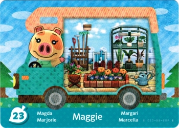 amiibo Animal Crossing New Leaf Einzelkarte 23 (Maggie/Marjoriei)