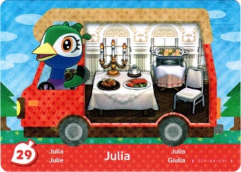amiibo Animal Crossing New Leaf Einzelkarte 29 (Julia/Julie/Giulia)