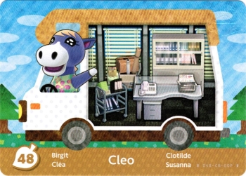 amiibo Animal Crossing New Leaf Einzelkarte 48 (Cleo/Clea)