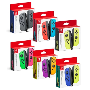 Nintendo Switch Joy-Con 2er-Set Grau, Rot/Blau, Gelb, Grün/Pink
