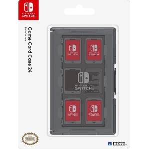 Nintendo Switch Game Card Case 24 Schutzhülle Schwarz