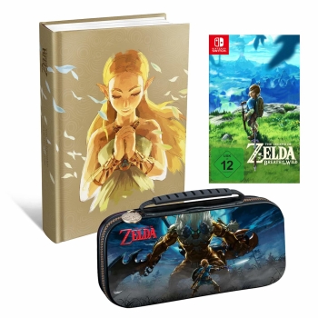 The Legend of Zelda - Breath of the Wild, Nintendo Switch + Lösungsbuch + Tasche